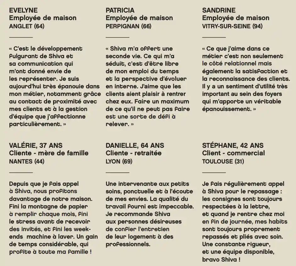 Quelques avis clients de Shiva