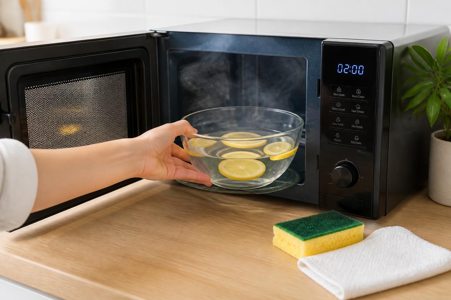 découvrez comment nettoyer facilement et rapidement votre micro-ondes en seulement 2 minutes grâce à nos astuces simples et efficaces.