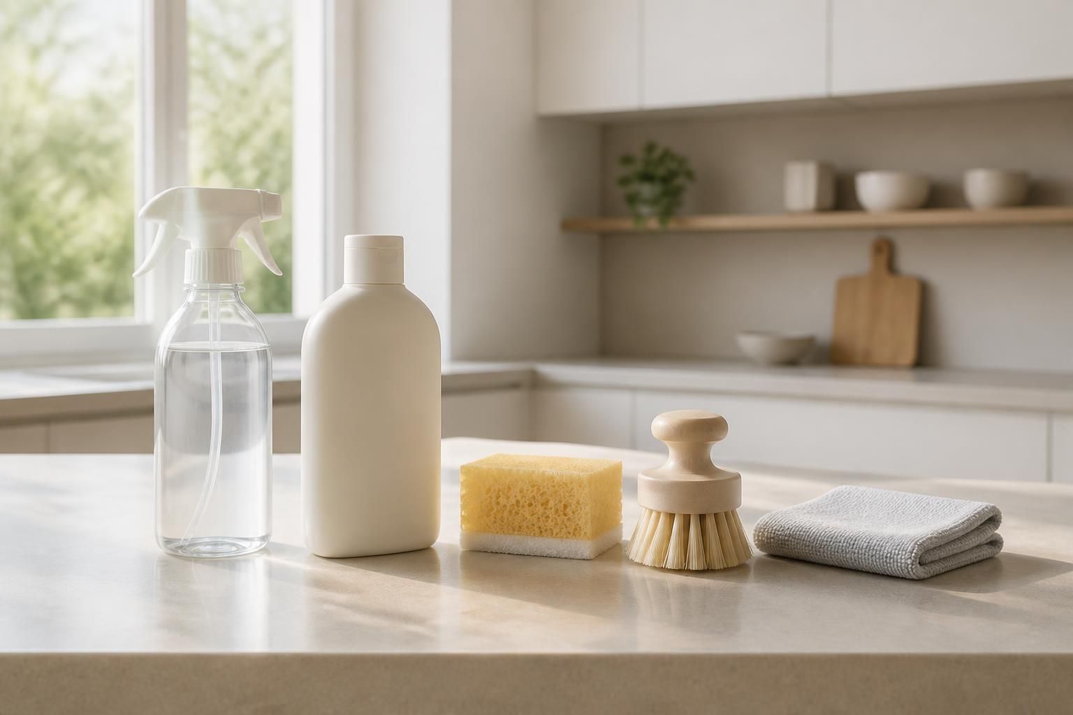 découvrez les 5 produits indispensables que j'utilise au quotidien pour un ménage simple, efficace et sans stress.
